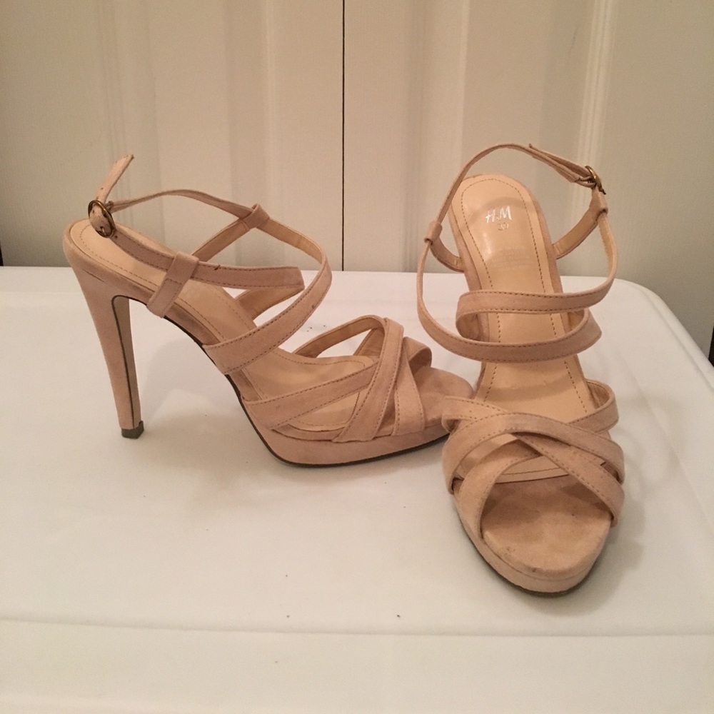 H&M pale pink sandals