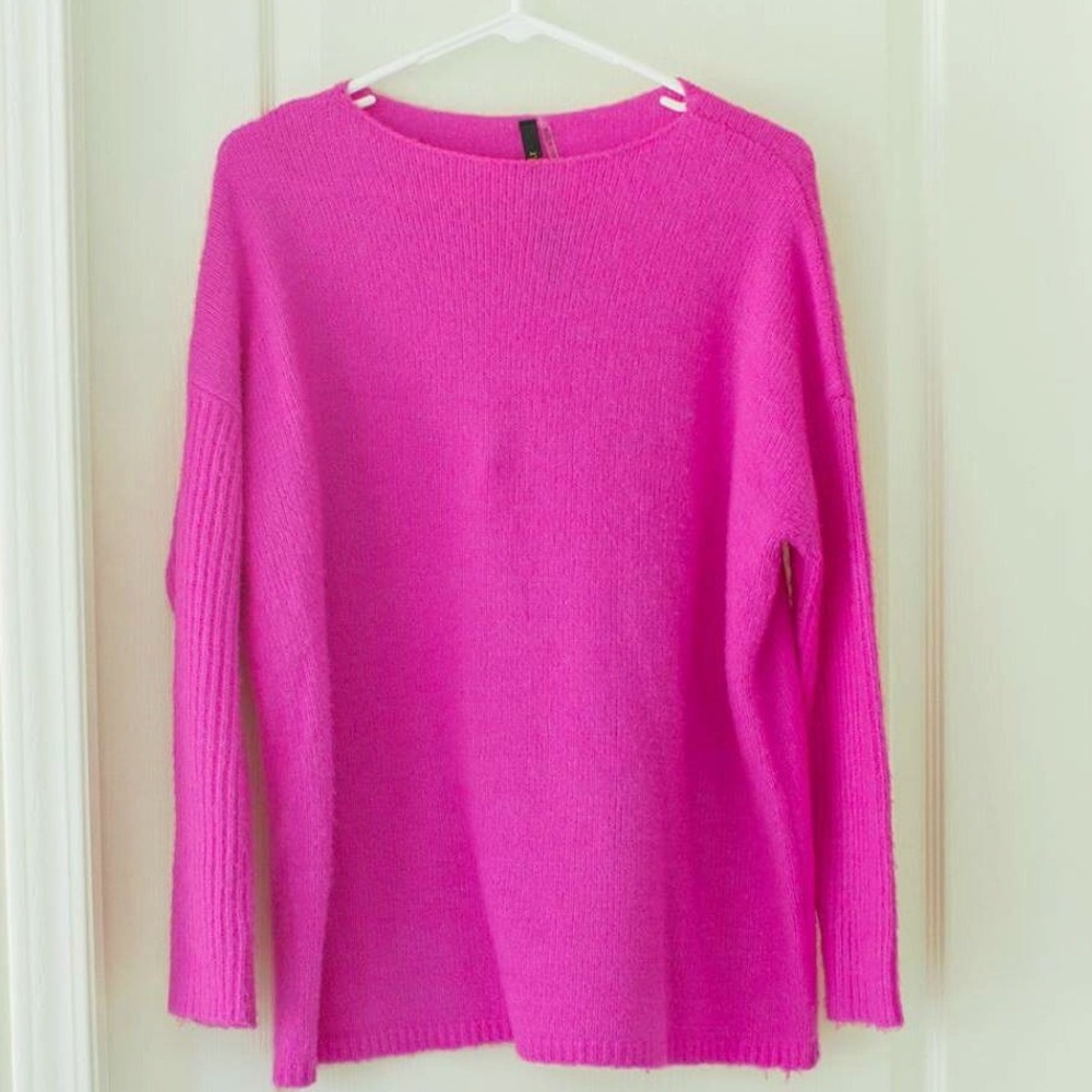 reneec. Hot pink sweater