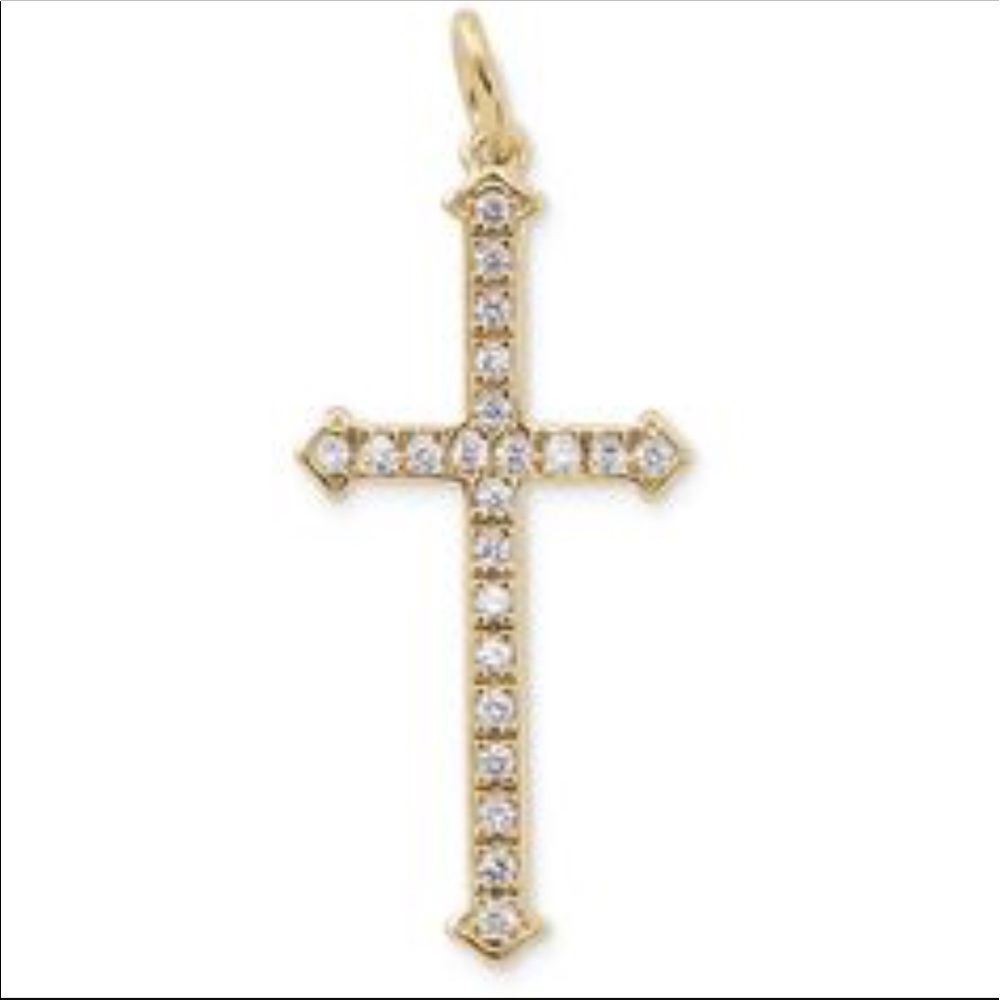 Stella & Dot Gold Cross Pendant