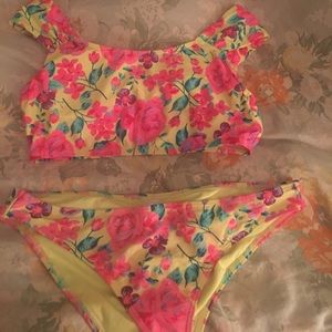 Floral bathing suit