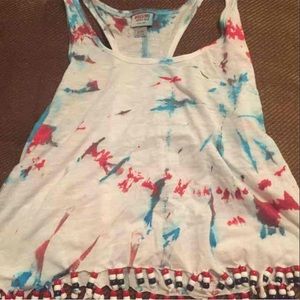 Size xlarge American colored shirt with beads