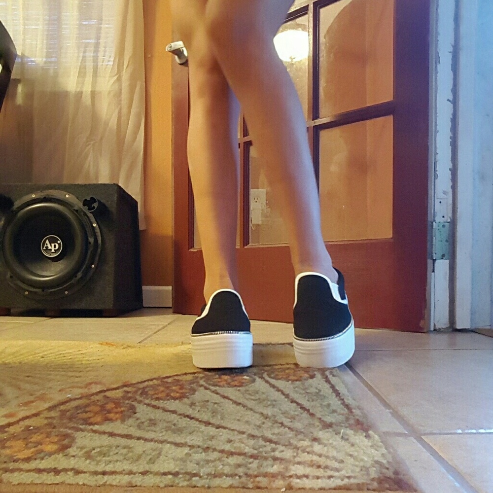 Jeffery Campbell Slip on Platform Sneakers