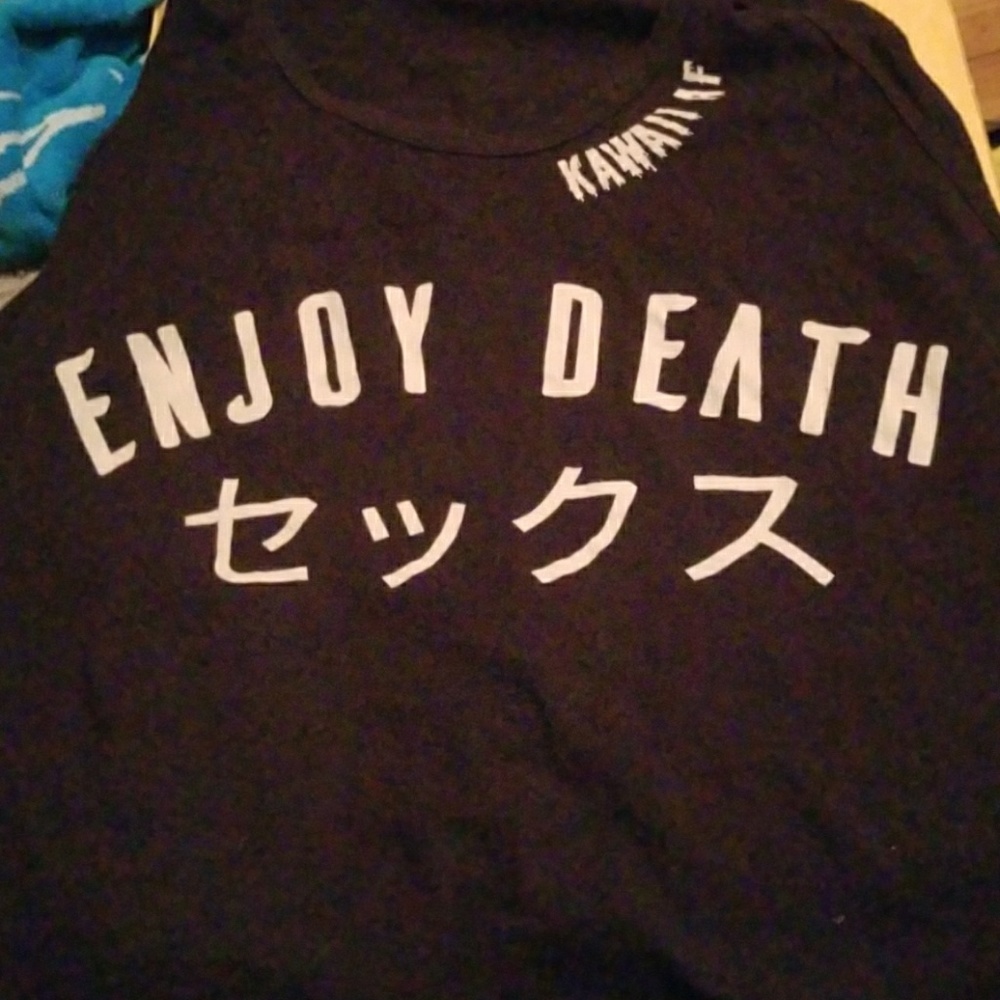 Blood on the dance floor enjoy death tank top