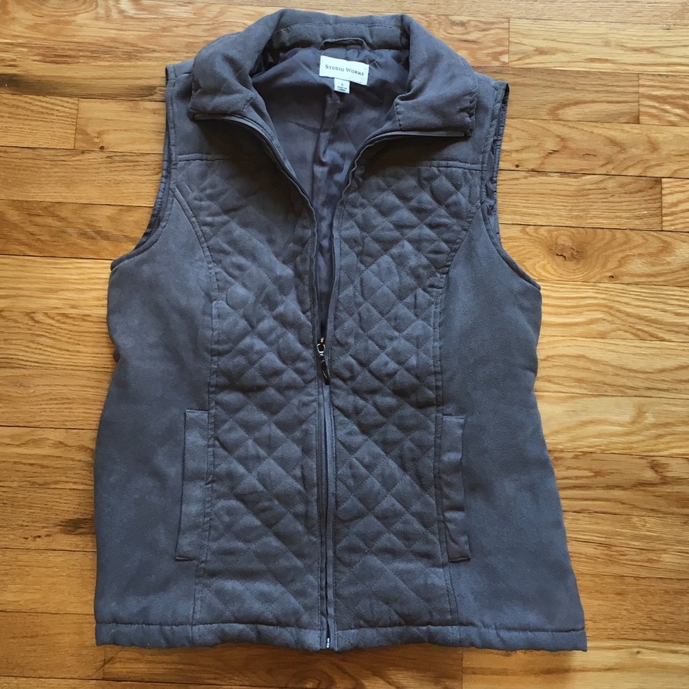 Gray Puffer Vest