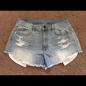 American Eagle High Wasted Jean Shorts