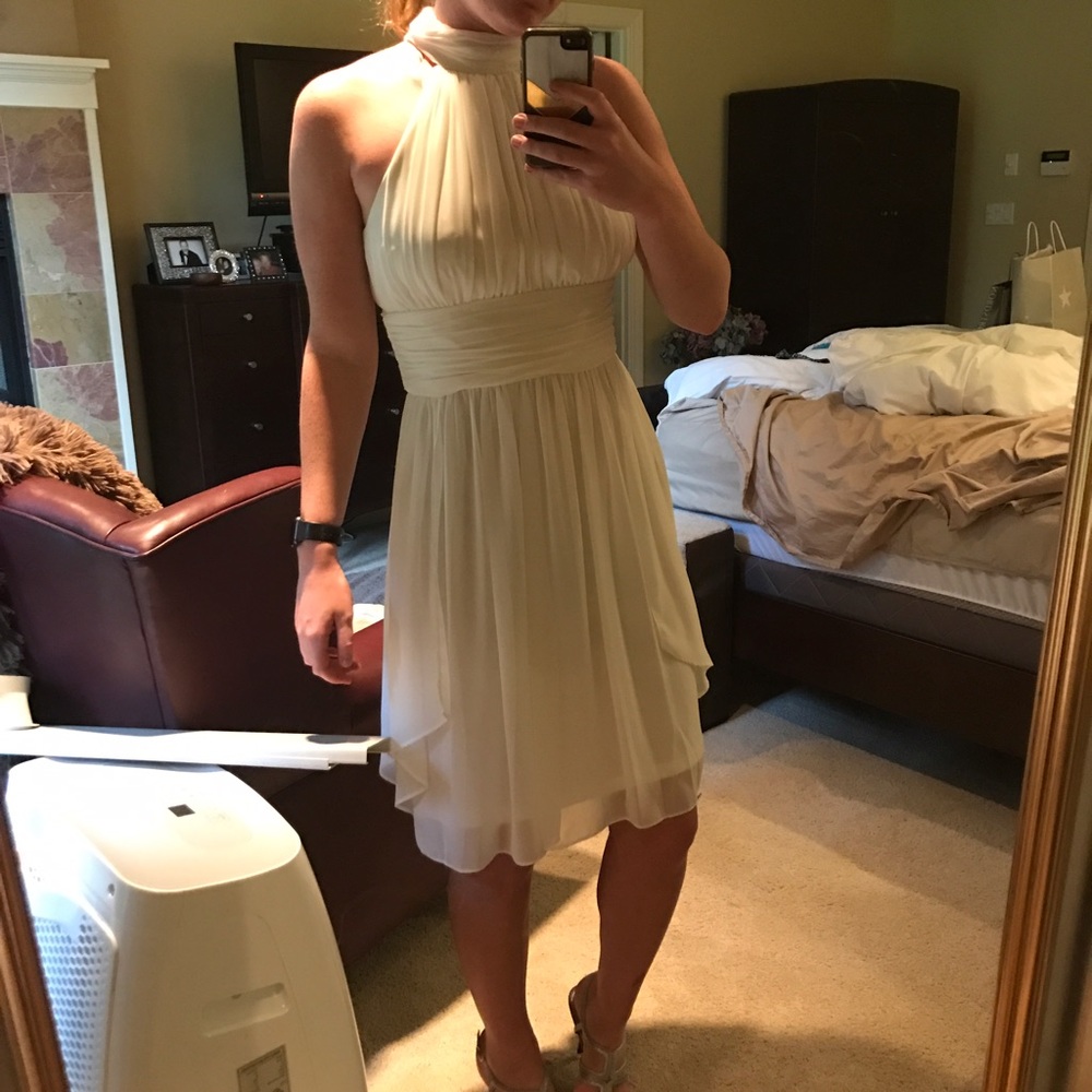 White formal dress