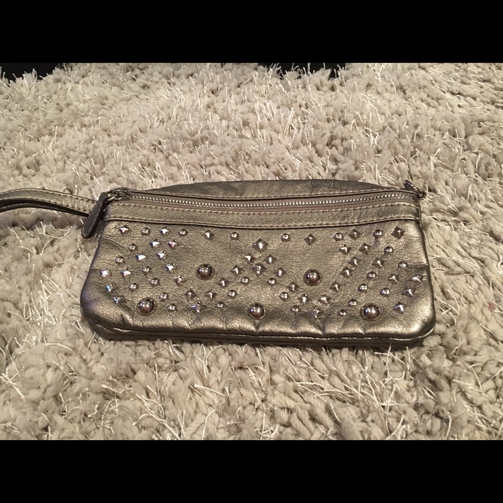 Nine West studded wristlet