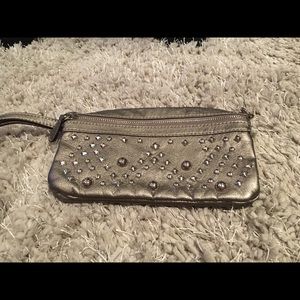 Nine West studded wristlet