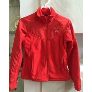 Red fleece jacket