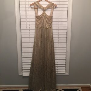David Meister-Gold evening gown