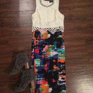 Multicolored TOPSHOP Body-Con Skirt