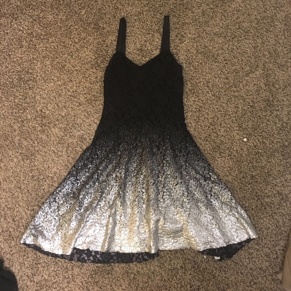 Free People Ombré Foil Dress