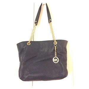 Navy blue Michael Kors tote
