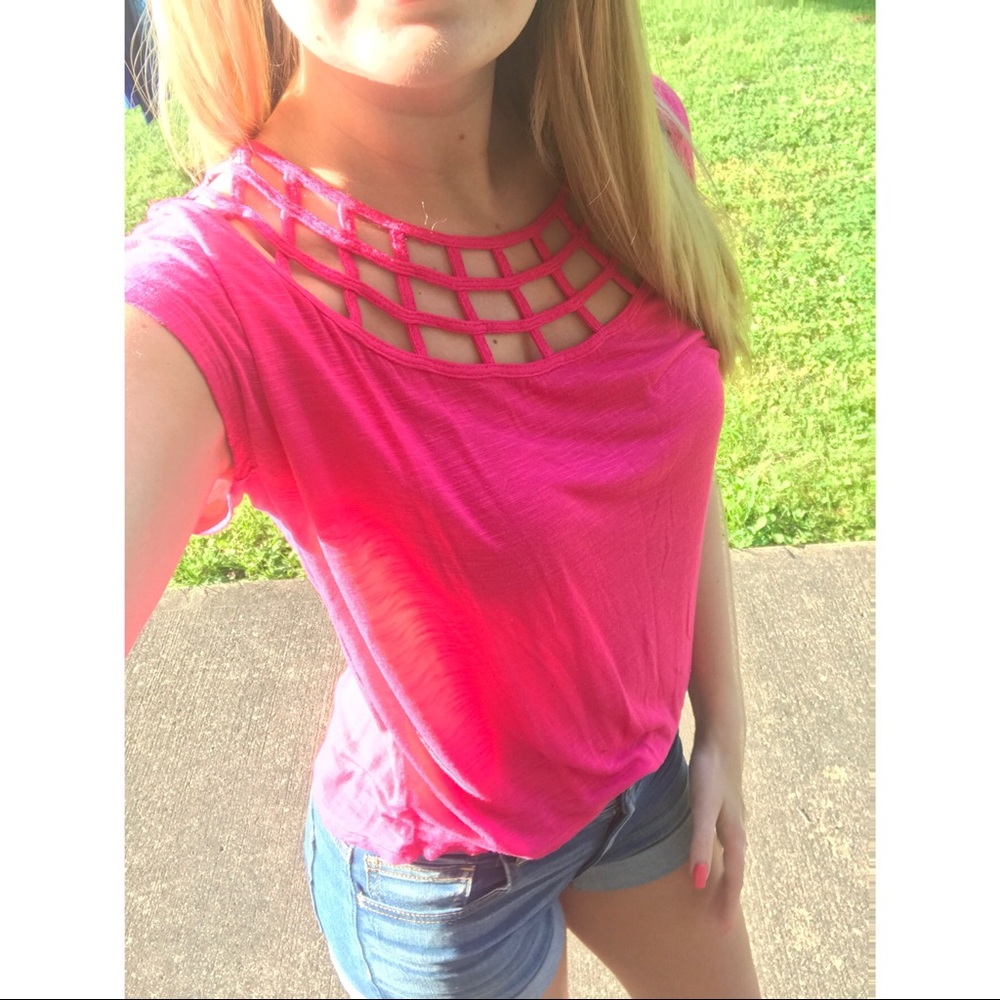 Forever 21 SMALL pink top