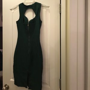 Dark green dress
