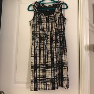 Black & white Ann Taylor work dress