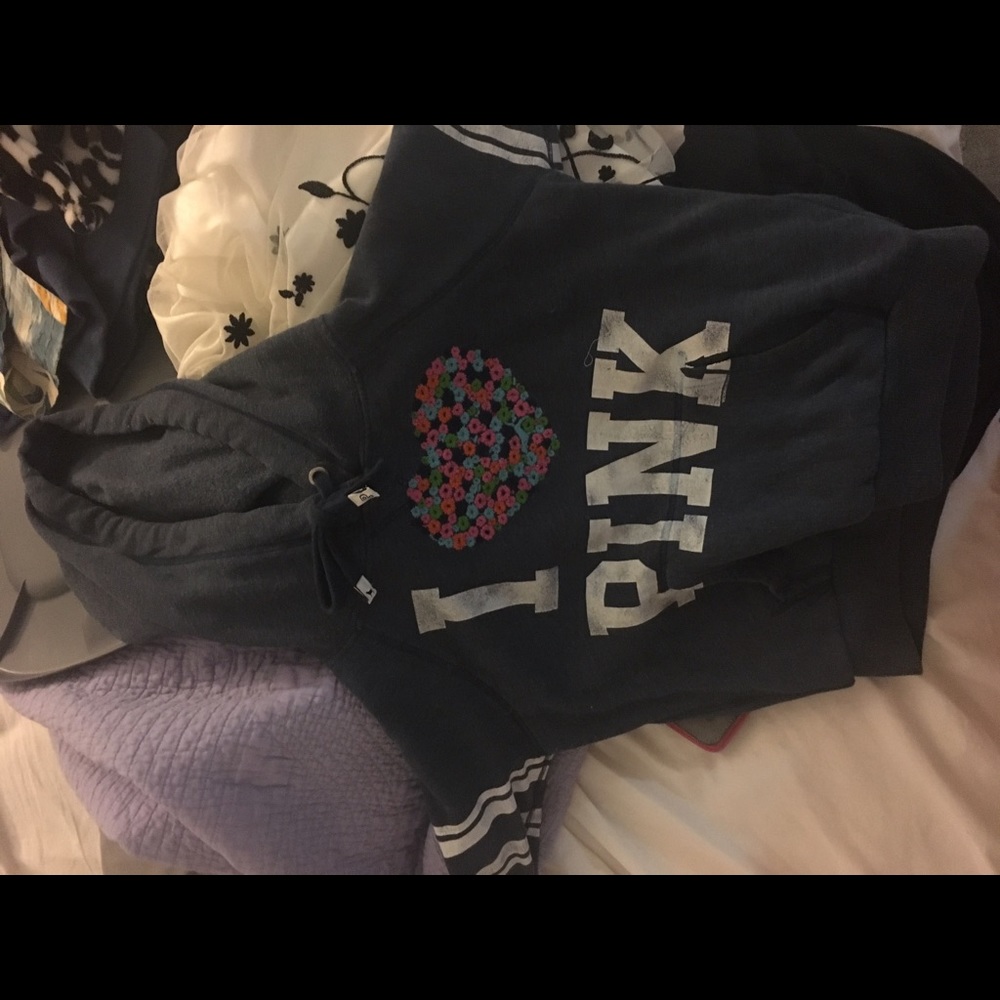 Pink cropped sweater