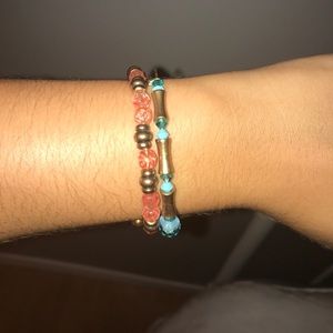 Alex and Ani beaded bracelets