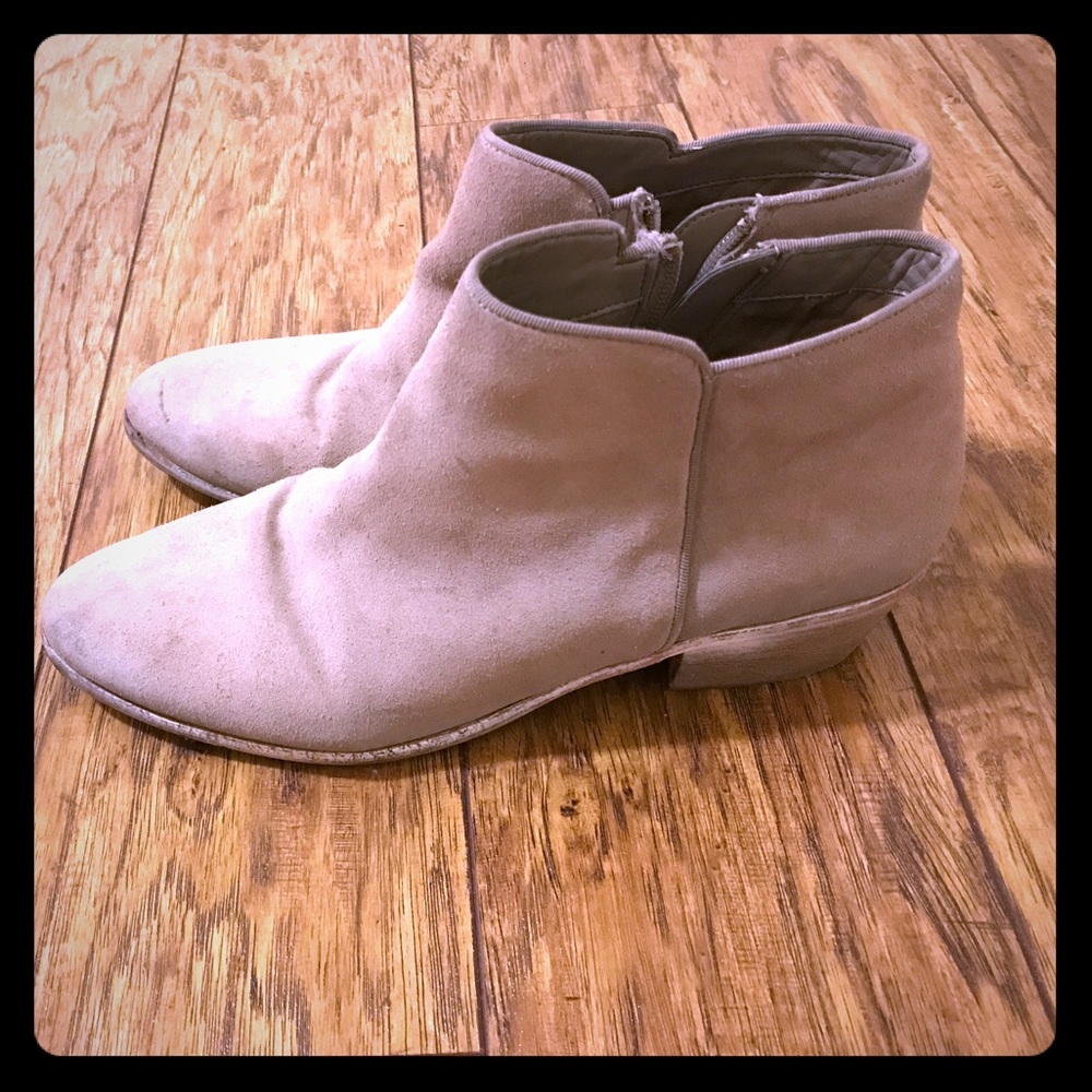 Suede booties