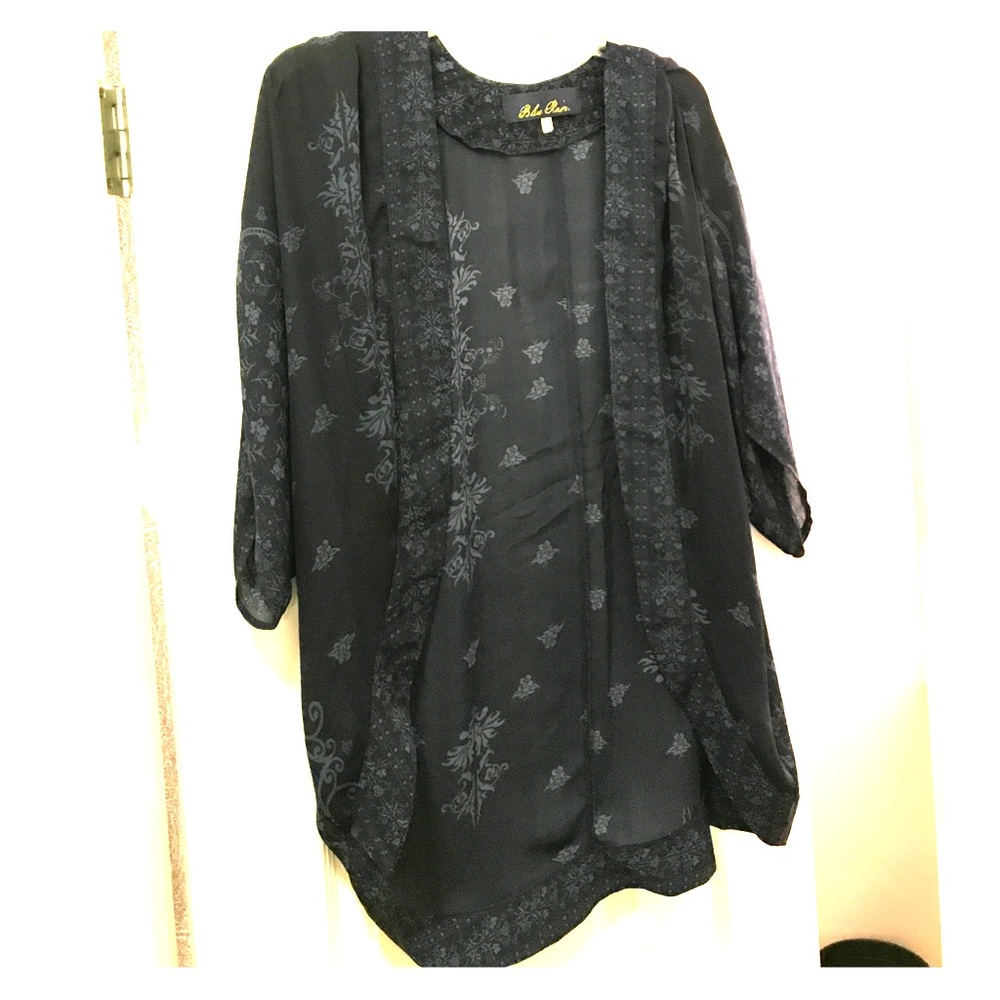 Navy blue kimono