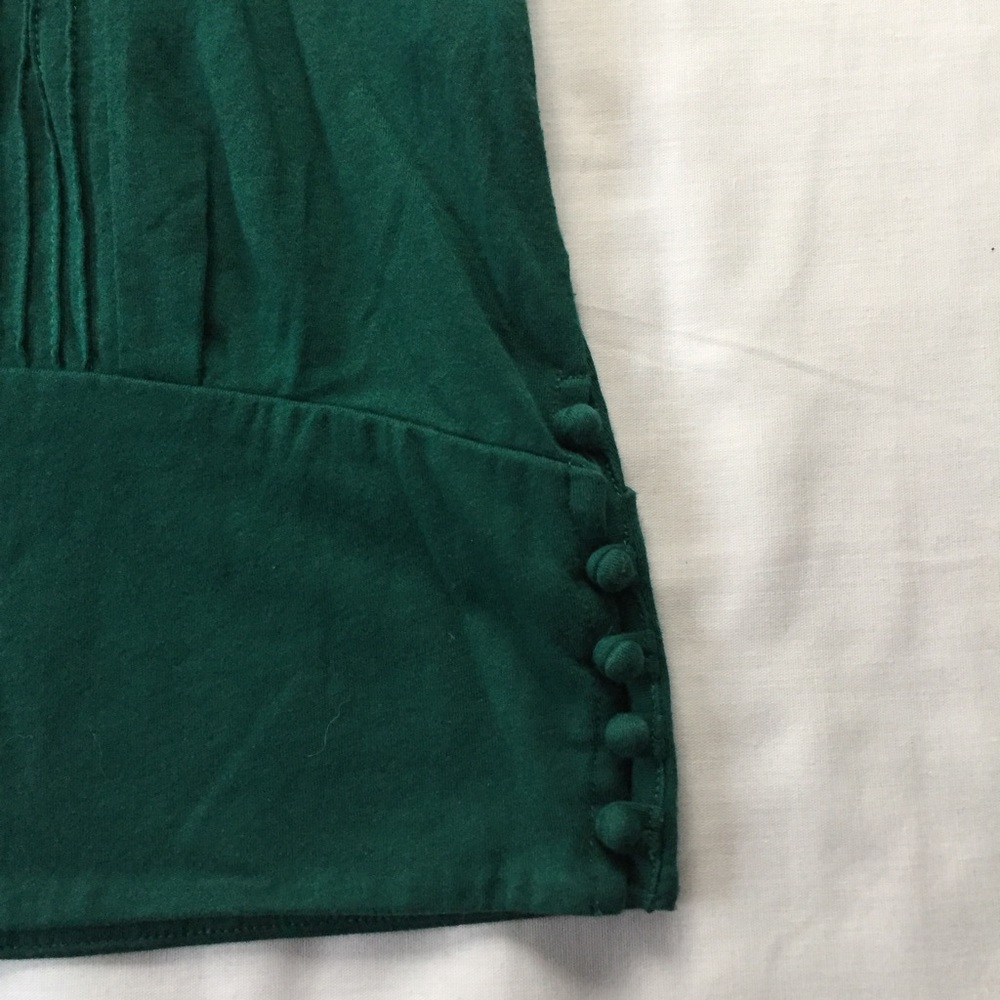 NWOT Free People Ribbon Scrolling Mesh Rouched Tee - Picture 6 of 6
