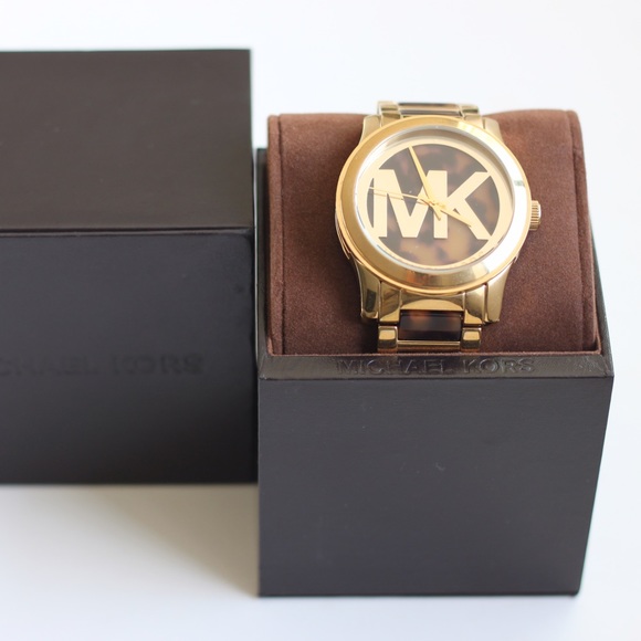 MK - Gold & Tortoise Watch - Picture 4 of 4
