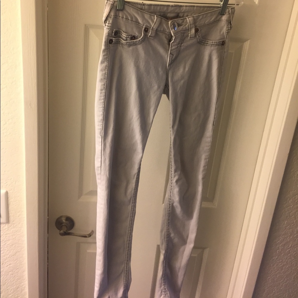 White True Religion Skinny Jeans
