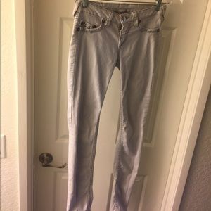 White True Religion Skinny Jeans