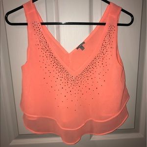 Peach colored Charlotte Russe crop top!