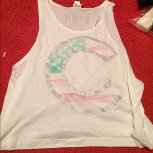 PINK Chicago CUBS crop top