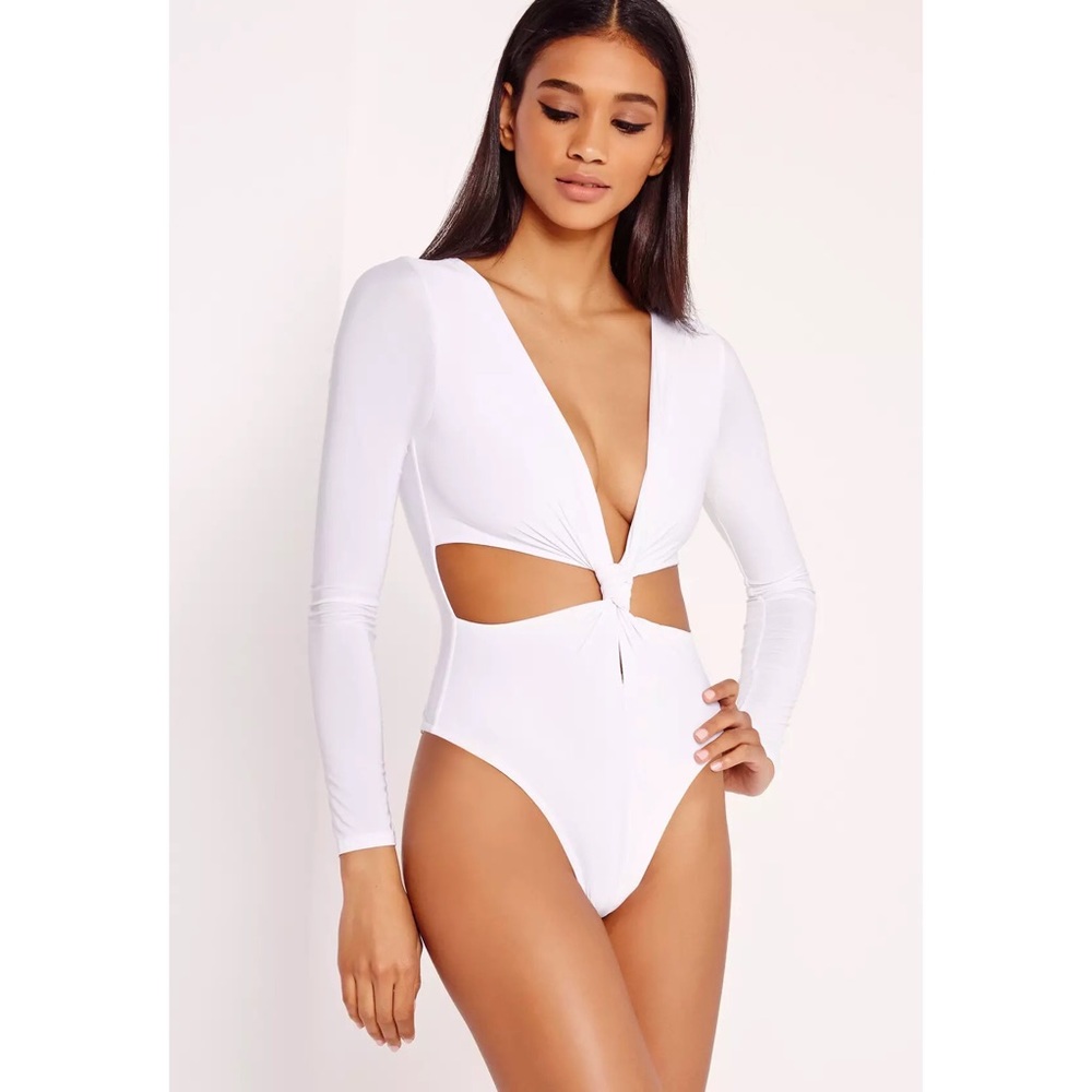 Missguided bodysuit white