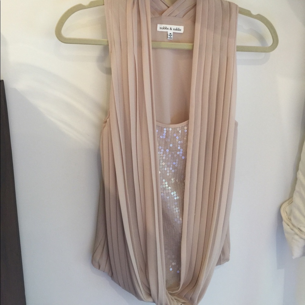 Blush Sequined Top