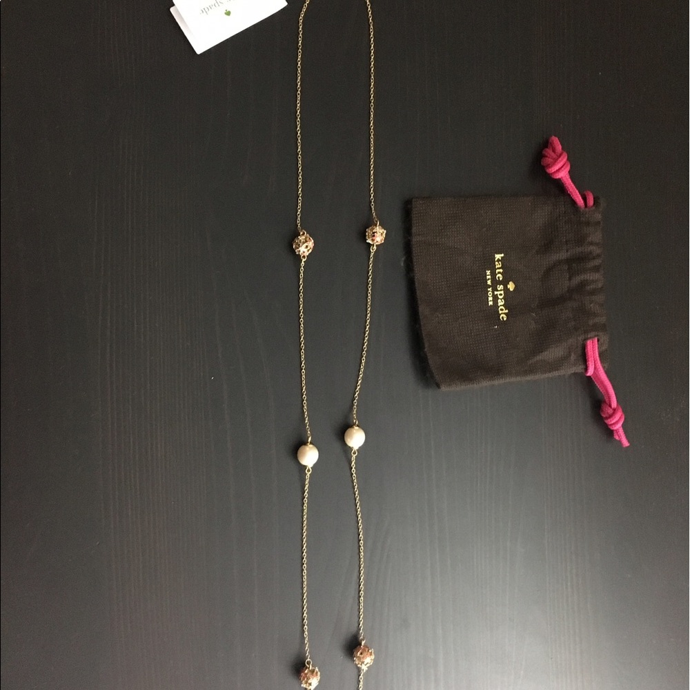 NWT Katespade wallflower necklace