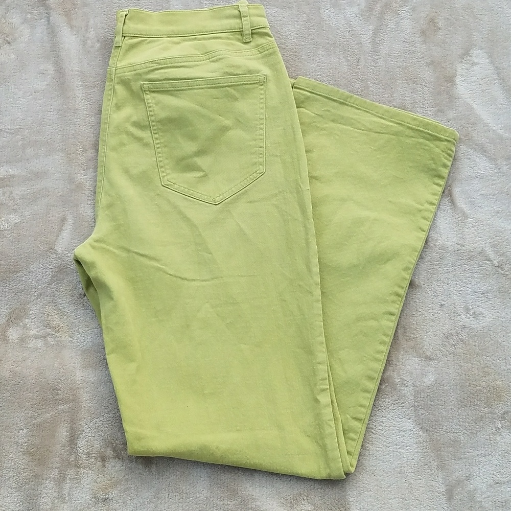 Talbots avocado colored pants