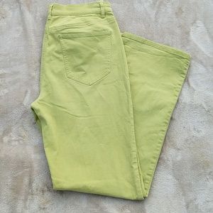 Talbots avocado colored pants