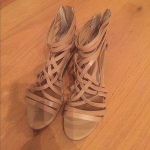 Hinge (Nordstrom) strapped low wedge sandals