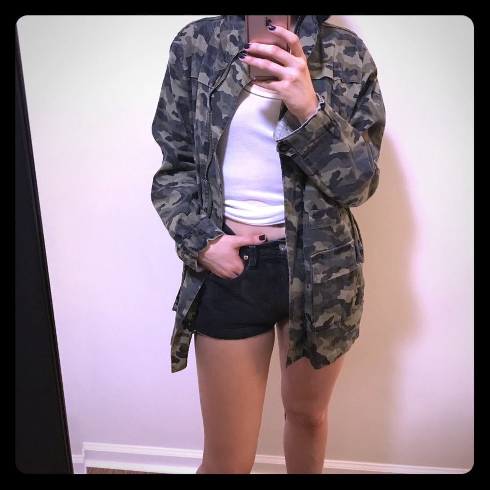 Camouflage field jacket