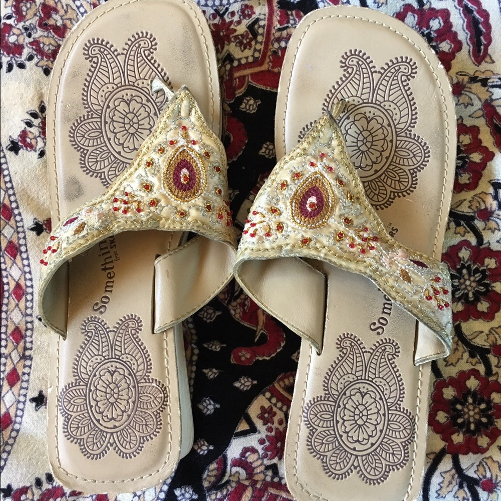 Cute Beaded Skechers Wedges