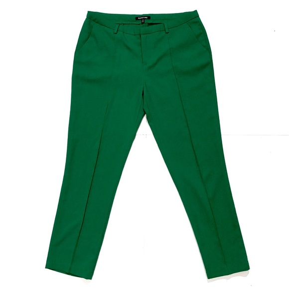 SOLD. Vintage Kelly Green Slacks/Ankle Pants - Picture 4 of 7
