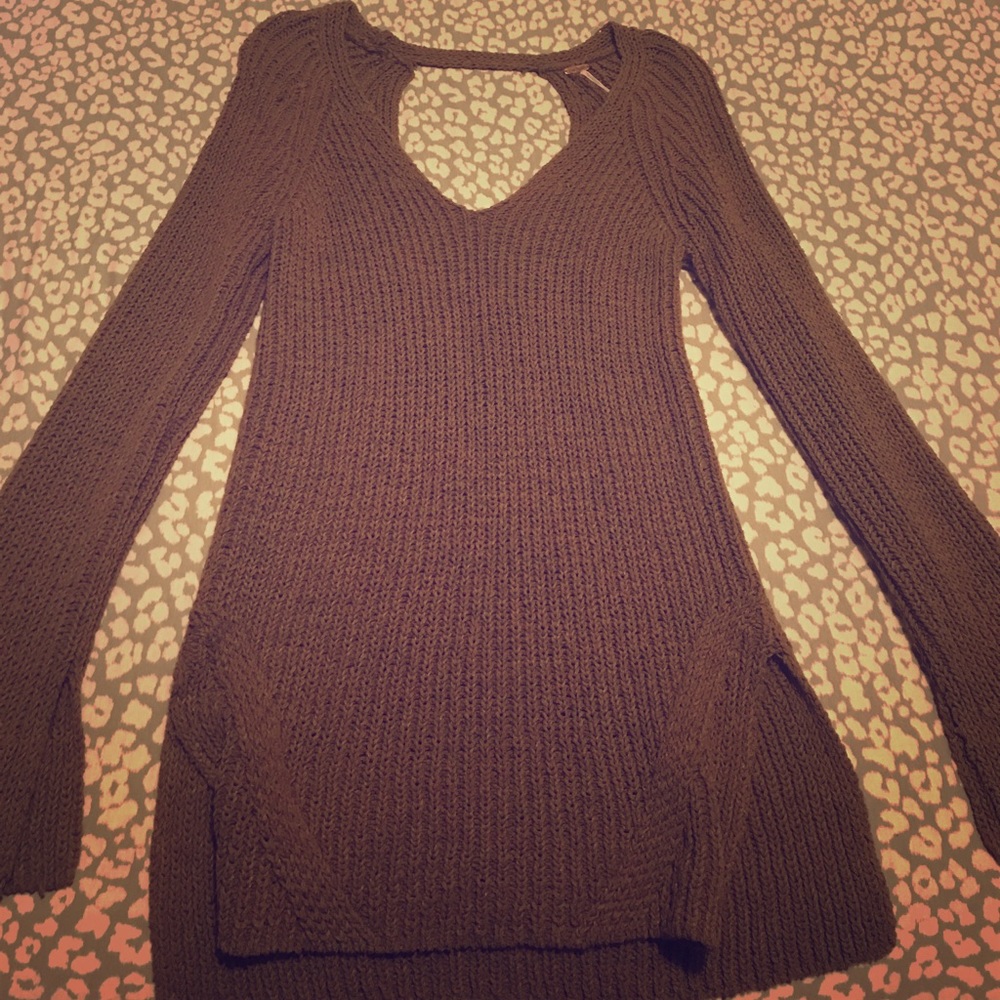 Free People open back tunic sweater XS