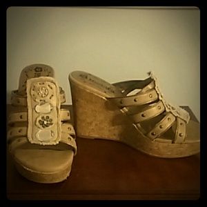 Cork Wedge Sandals