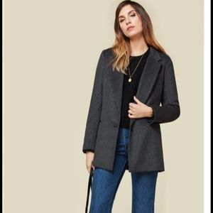Reformation Carnaby Jacket - XS - Greyjoy/Charcoal