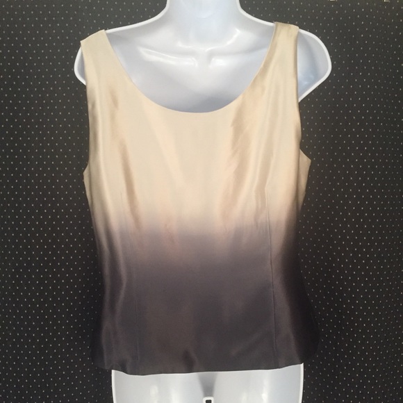 4/$20 Calvin Klein Silk Ombré Dressy Top Size 10 - Picture 2 of 6