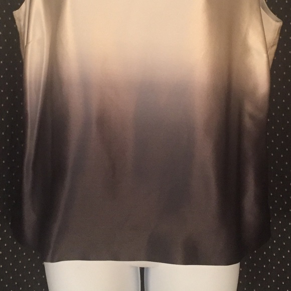 4/$20 Calvin Klein Silk Ombré Dressy Top Size 10 - Picture 4 of 6