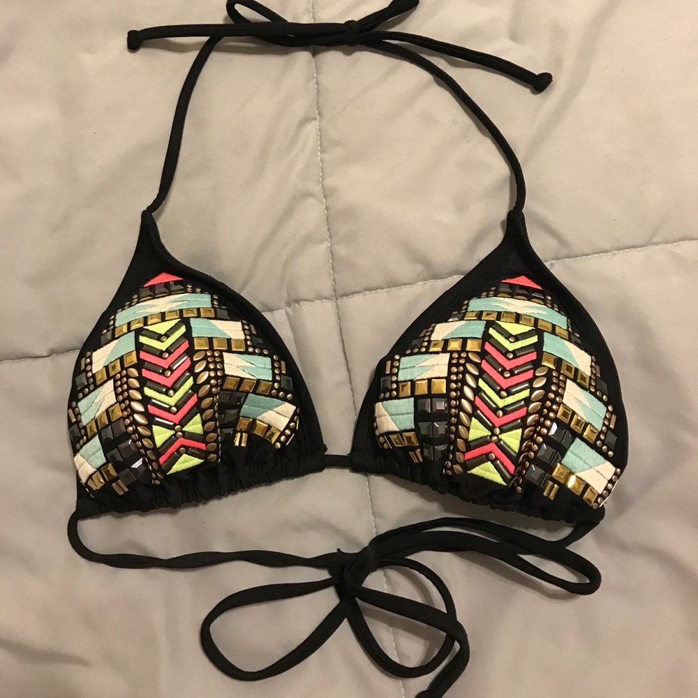 Tribal string bikini top