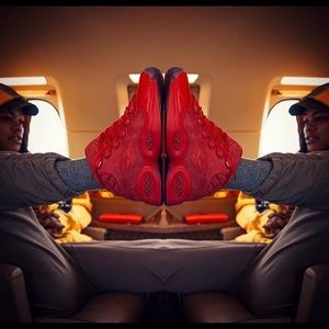 TEYANA TAYLOR's ALLEN IVERSON RED REEBOKS