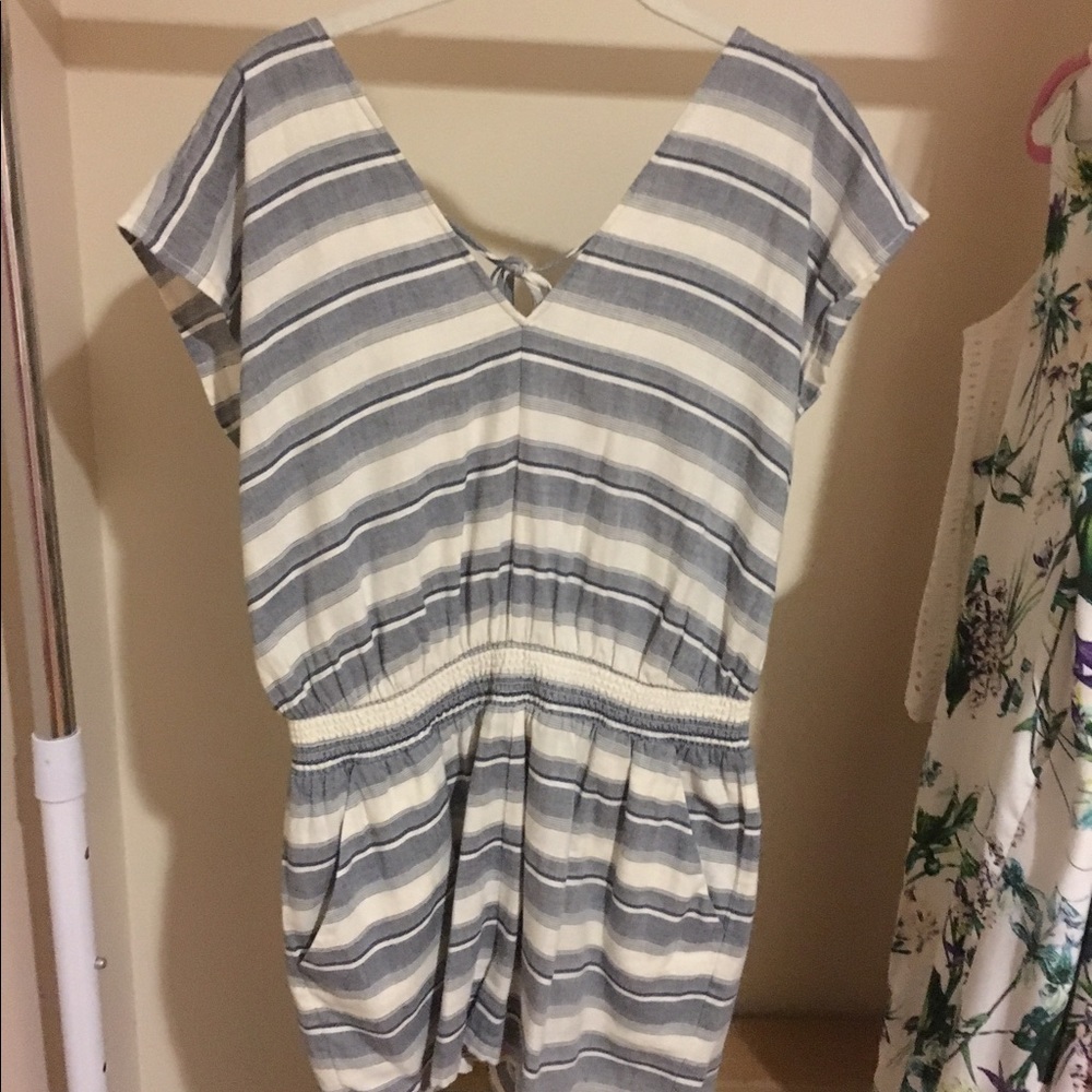 Madewell striped romper