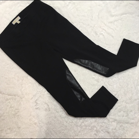 MK leggings with faux leather inner knee - Picture 3 of 4