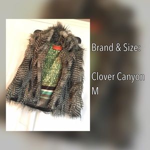 CLOVER CANYON Reversible Fur Vest
