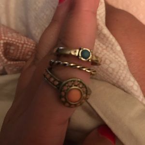 Old Navy Stacked rings size M